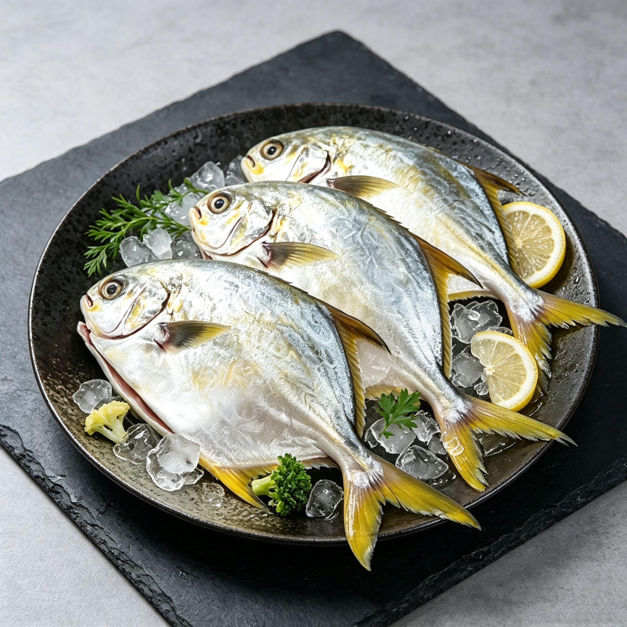 Frozen Raw Golden Pomfret