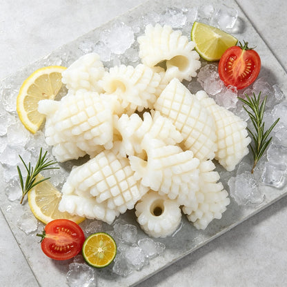 Frozen Cut Squid Flower Seafood